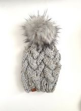 Load image into Gallery viewer, Marble Cable Knit Beanie