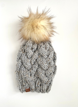 Load image into Gallery viewer, Marble Cable Knit Beanie