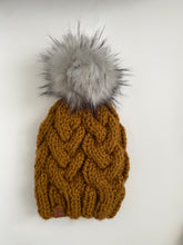 Load image into Gallery viewer, Mustard Cable Knit Beanie