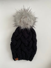 Load image into Gallery viewer, Licorice Cable Knit Beanie