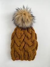 Load image into Gallery viewer, Mustard Cable Knit Beanie