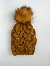 Load image into Gallery viewer, Mustard Cable Knit Beanie