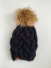 Load image into Gallery viewer, Licorice Cable Knit Beanie