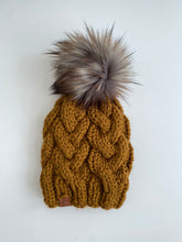 Load image into Gallery viewer, Mustard Cable Knit Beanie