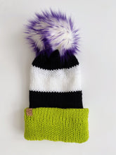 Load image into Gallery viewer, Beetle Juice inspired Beanie