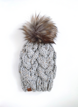 Load image into Gallery viewer, Marble Cable Knit Beanie