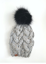 Load image into Gallery viewer, Marble Cable Knit Beanie