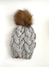 Load image into Gallery viewer, Marble Cable Knit Beanie
