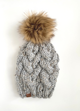 Load image into Gallery viewer, Marble Cable Knit Beanie