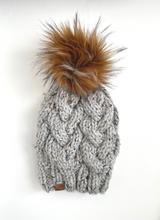 Load image into Gallery viewer, Marble Cable Knit Beanie
