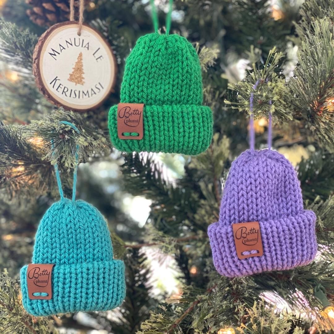 Feliz Navidad Beanie Ornaments
