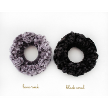 Load image into Gallery viewer, Black Coral Scrunchie
