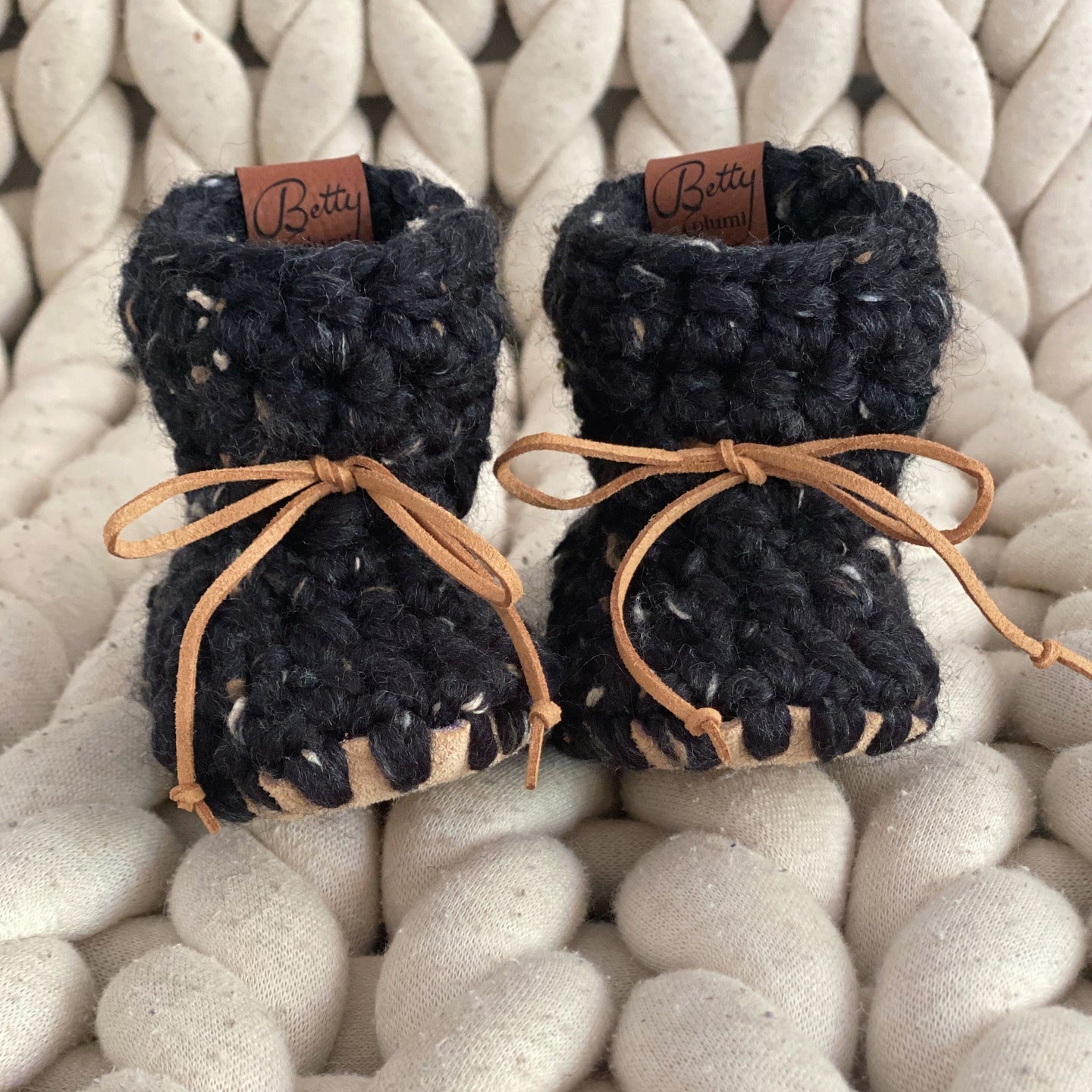 Obsidian Baby Booties