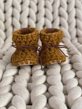 Load image into Gallery viewer, Mustard Baby Booties
