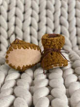 Load image into Gallery viewer, Mustard Baby Booties
