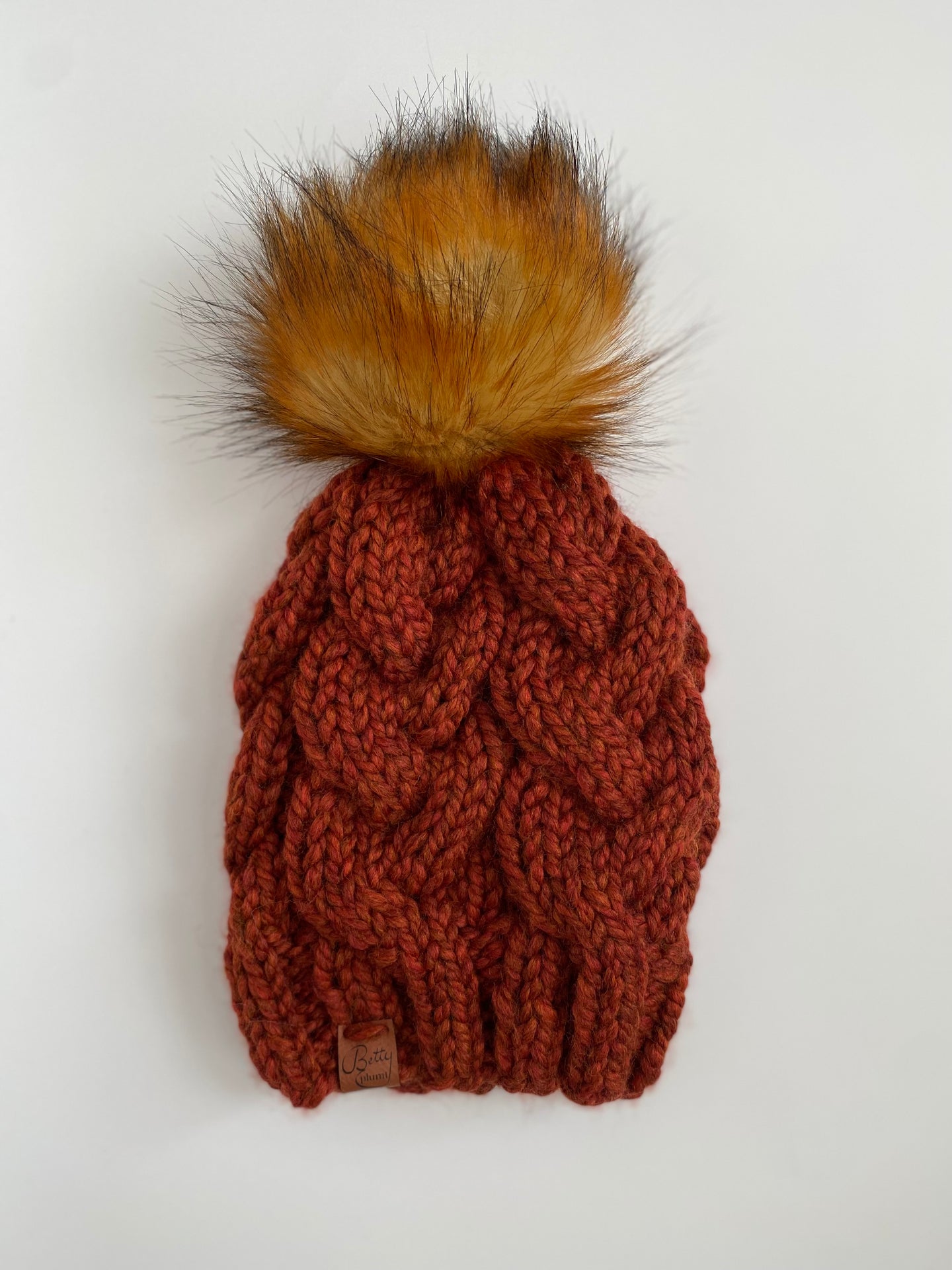 Spice Cable Knit Beanie