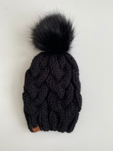 Load image into Gallery viewer, Licorice Cable Knit Beanie
