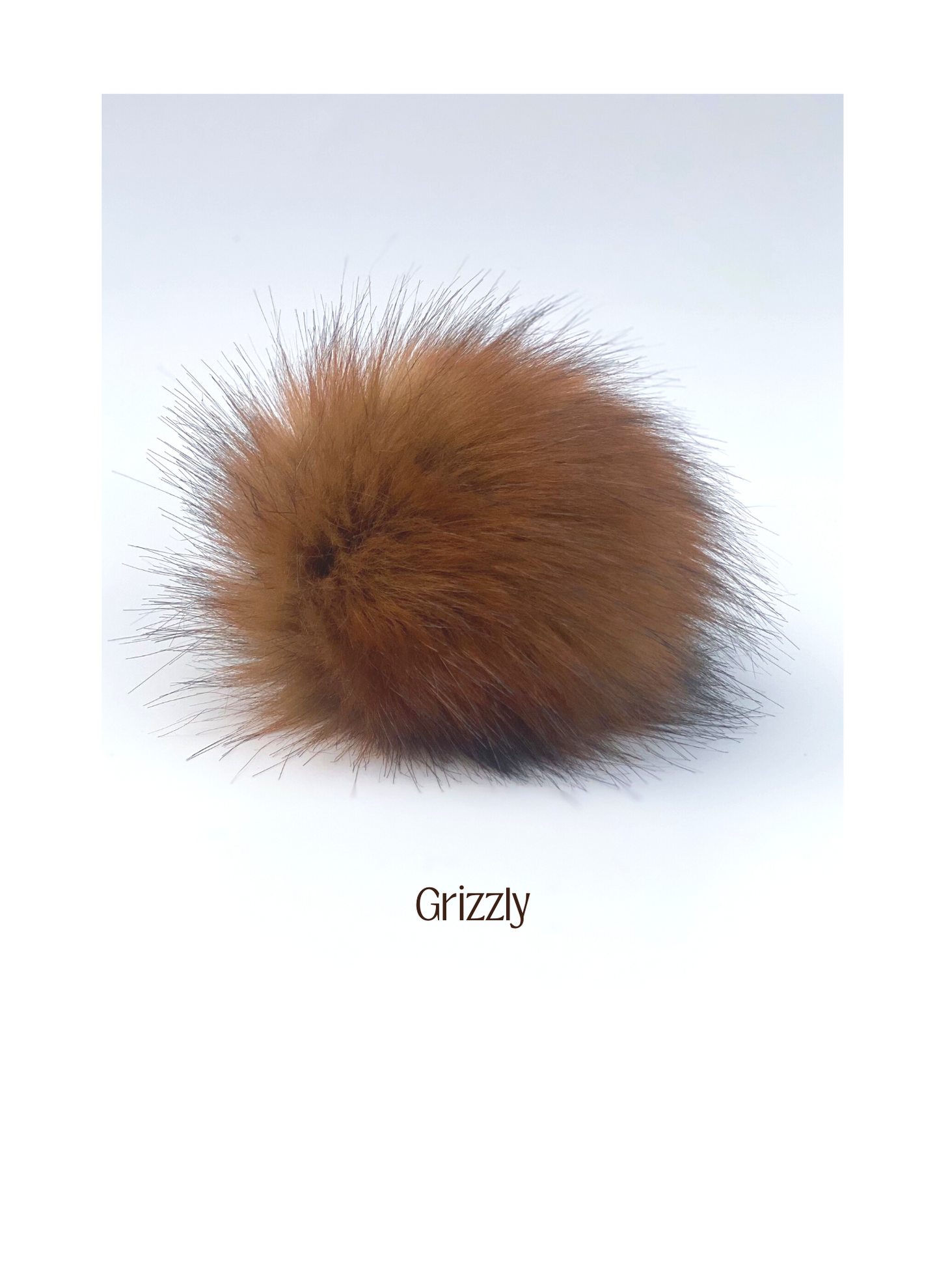 Grizzly Faux Fur Pom Pom